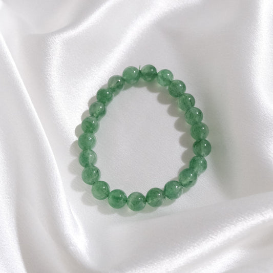 Green Strawberry Quartz Bracelet