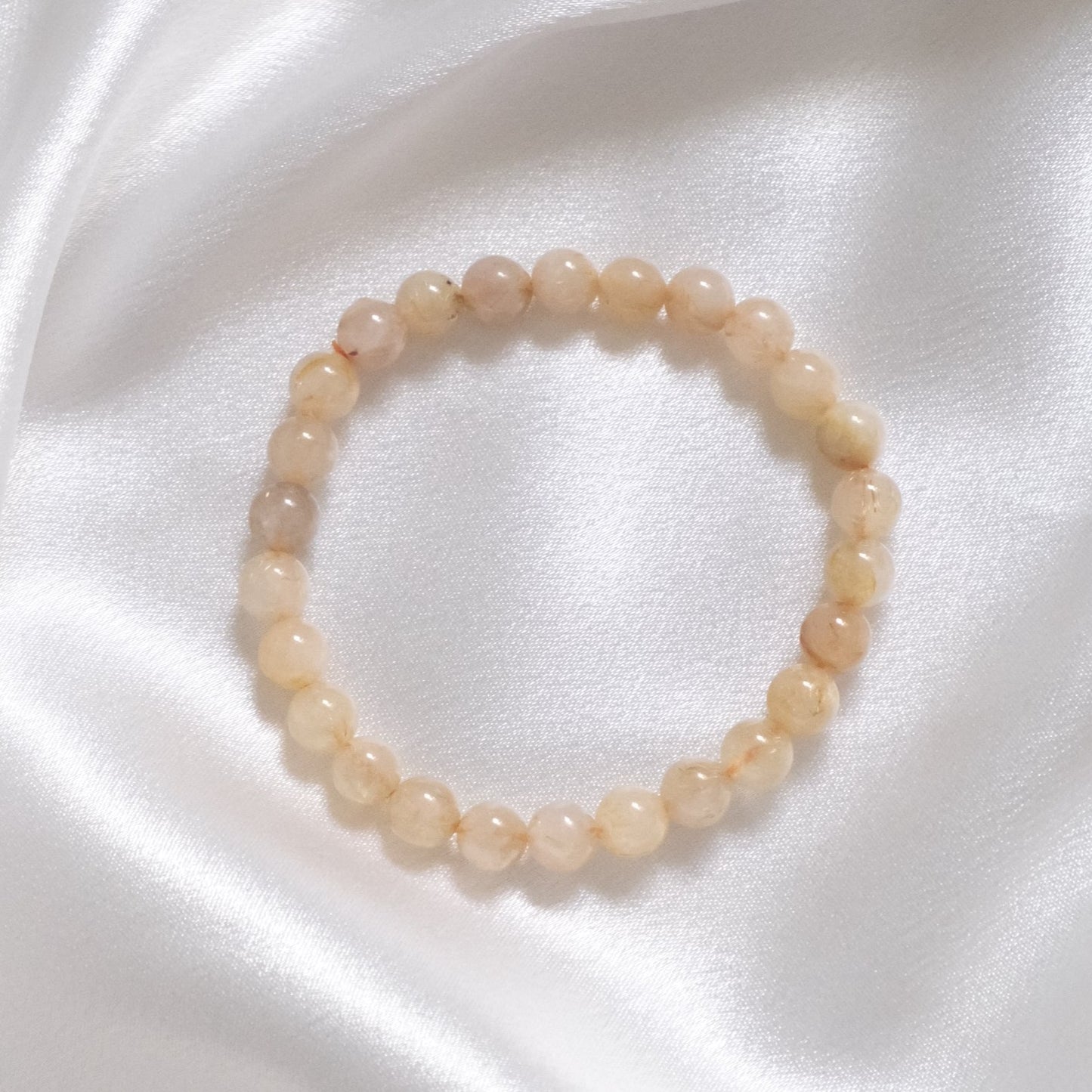 gold rutilated quartz bracelet